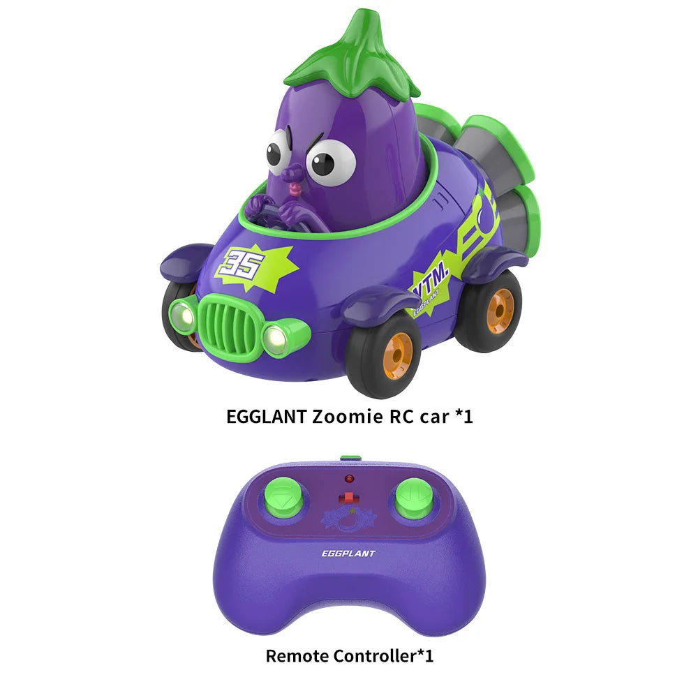 Y03 Mini Eggplant RC Car, 2.4GHz Cartoon Remote Control Toy - Product View 3
