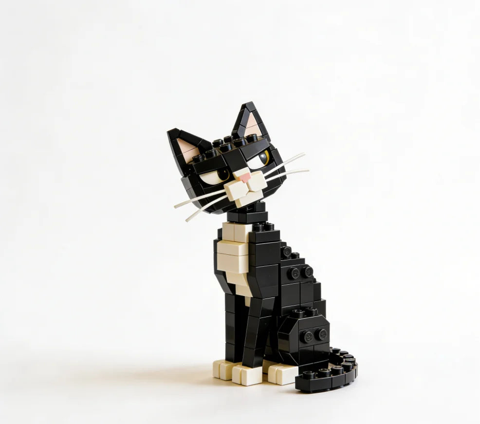 Cat Micro Block Building Set for DIY Pet Figure Collectors - Product View 1