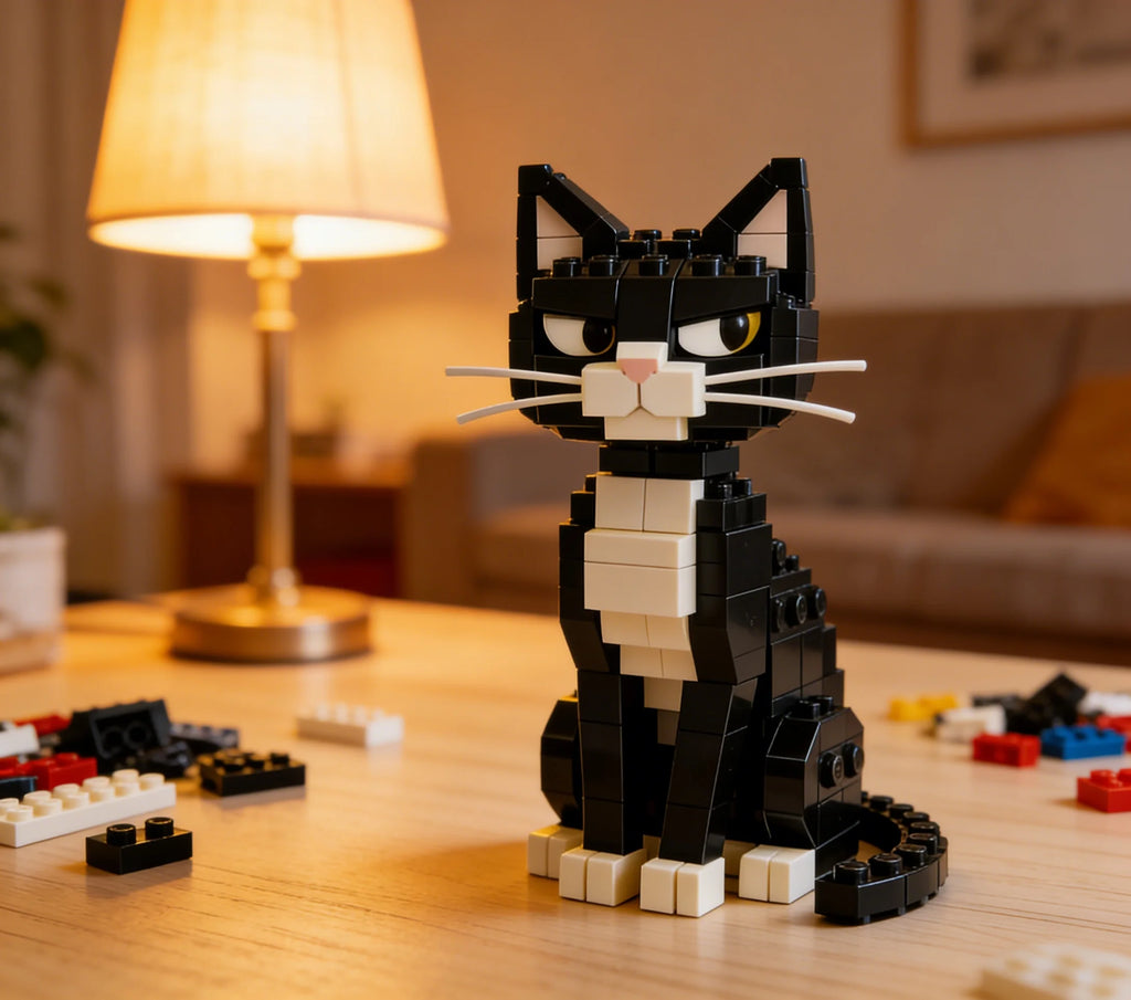 Cat Micro Block Building Set for DIY Pet Figure Collectors - Product View 3