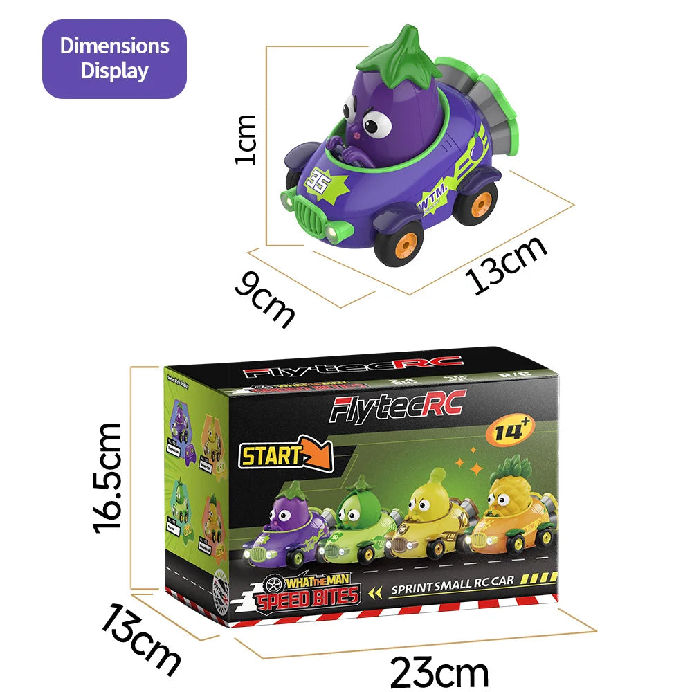 Y03 Mini Eggplant RC Car, 2.4GHz Cartoon Remote Control Toy - Product View 6
