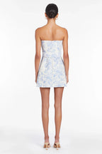 Striking Elegance Mini Dress Blue
