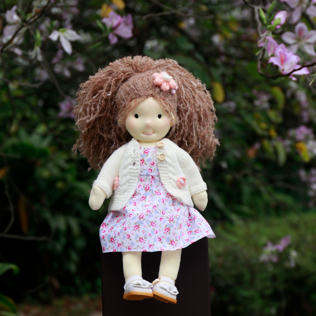AVINO Handmade Waldorf Doll - Amber