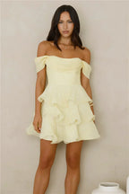 Pretty In The Sun Off Shoulder Mini Dress
