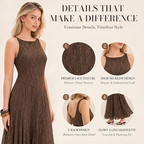 AVINO Cocoa Column Asymmetry Midi Dress - image 05