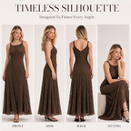 AVINO Cocoa Column Asymmetry Midi Dress - image 06