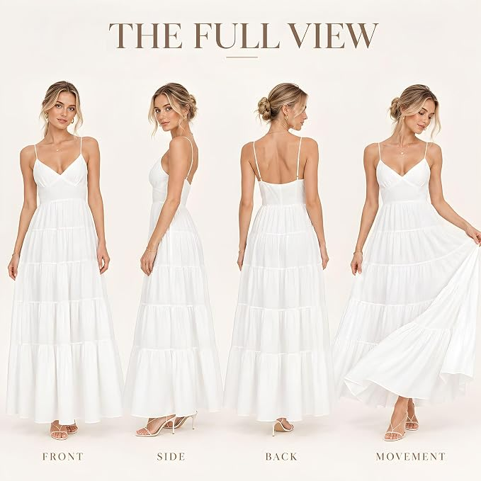 AVINO Solenne Open-Back Tiered Maxi Dress - image 02