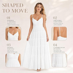 AVINO Solenne Open-Back Tiered Maxi Dress - image 04