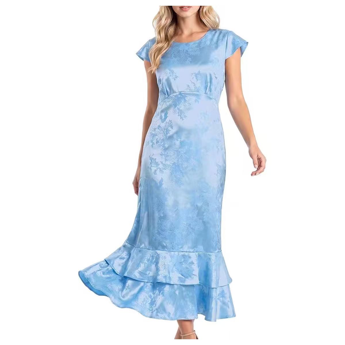 AVINO Azure Garden Floral Maxi Dress - image 01