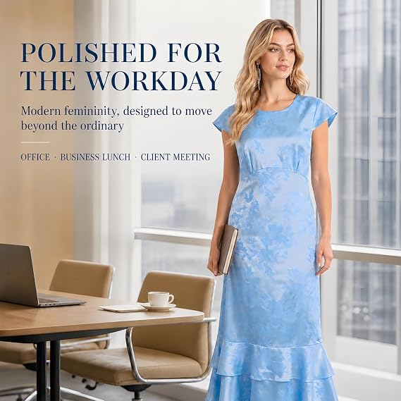 AVINO Azure Garden Floral Maxi Dress - image 04