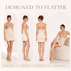 AVINO Champagne Gleam Embellished Mini Dress - image 06