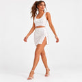 AVINO Ivory Lumière Sequin Two-Piece Mini Set - image 01