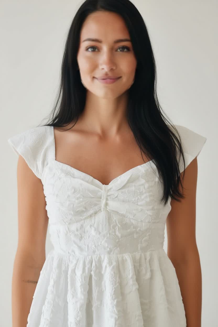 Ashlyn Sweetheart Ruffle Mini Dress