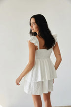 Ashlyn Sweetheart Ruffle Mini Dress