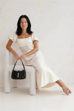 Connected By Love Satin Maxi Dress Butter